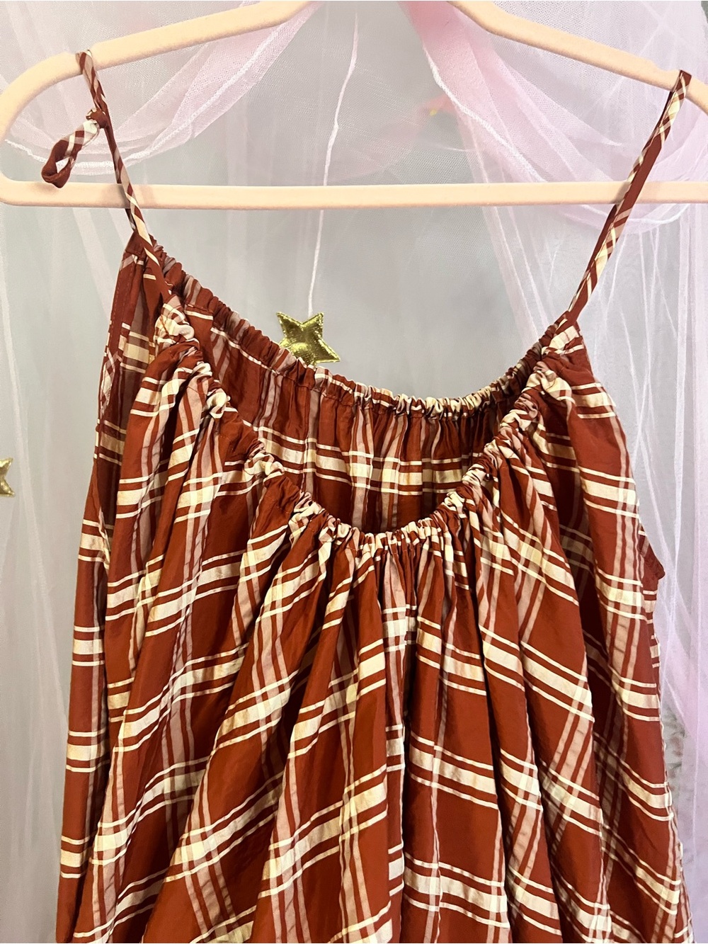 Weili Zheng Plaid Maxi Dress | Oversized |  Approx. XL | EUC | Euro Cottagecore - Picture 5 of 10